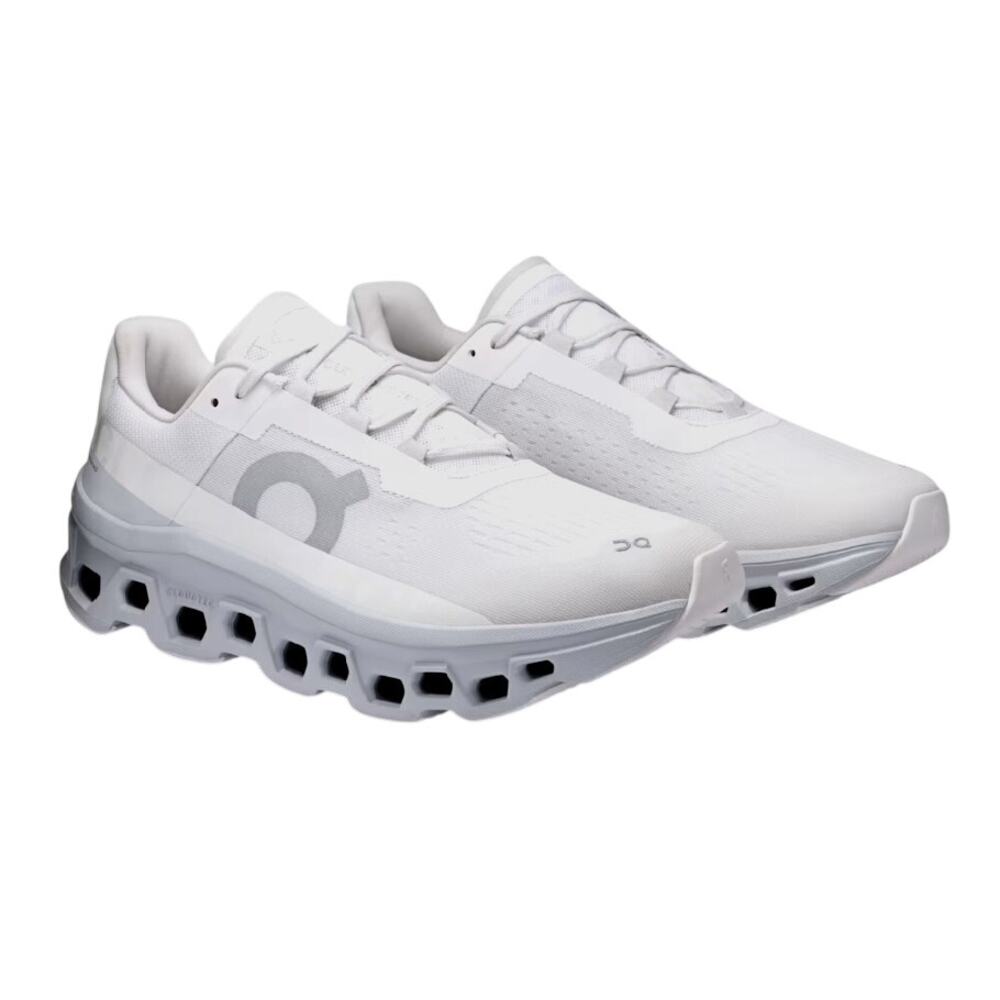 On Men's White Glacier CloudMonster Road Running Shoes Size 7.5M